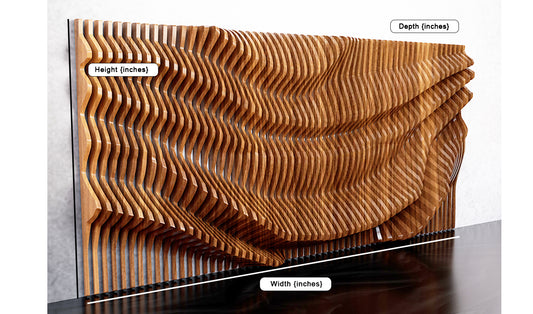 Drapery in Wood: Sculptural Parametric Wall Art