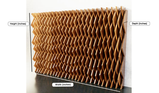 Interwoven Lattice: Parametric Wood Wall Panel