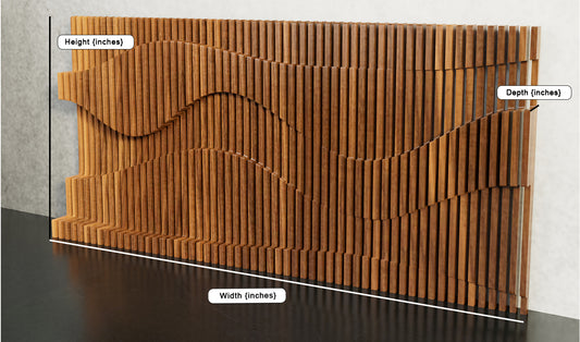 Layered Rhythms: Multi-Wave Parametric Wood Wall Art